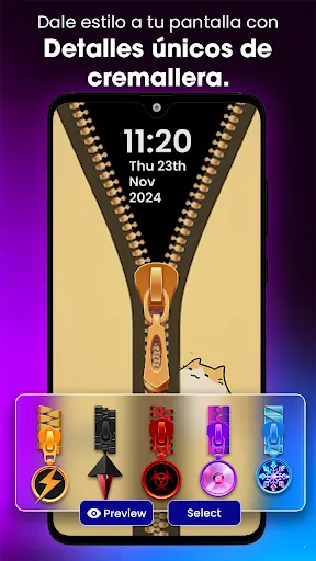 Bloqueo de Pantalla Tema Zip | juego | XWorld