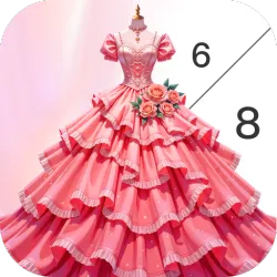 XWorld | Dress Gown Color by Numbers XWorld | Dress Gown Color by Numbers