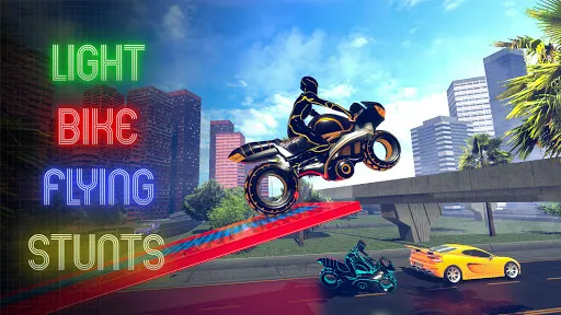 luz moto volador acrobacias | juego | XWorld
