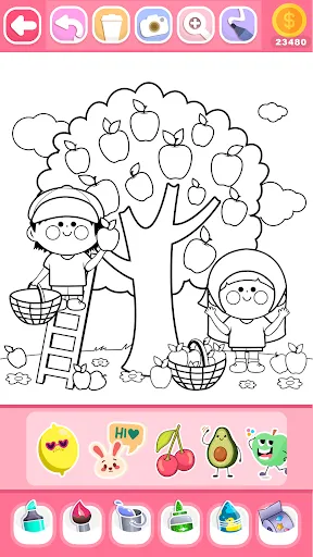 Fruits Coloring Book For Kids | Permainan | XWorld