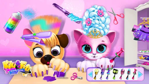 Kiki & Fifi Pet Beauty Salon | Jogos | XWorld