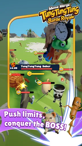 Meme Merge：Sahur Battle Royale | Permainan | XWorld