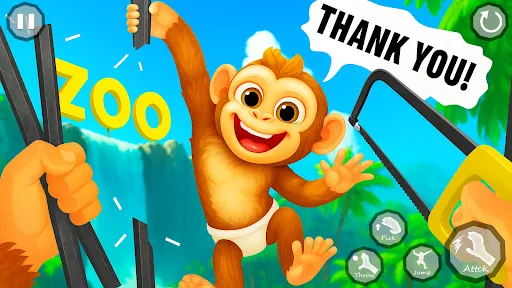 Zoo Prankster Monkey Chaos Sim | Permainan | XWorld