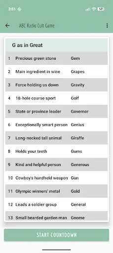 ABC Radio Cult Game | Games | XWorld