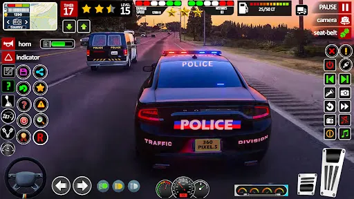 Police Car Driving School Car | juego | XWorld