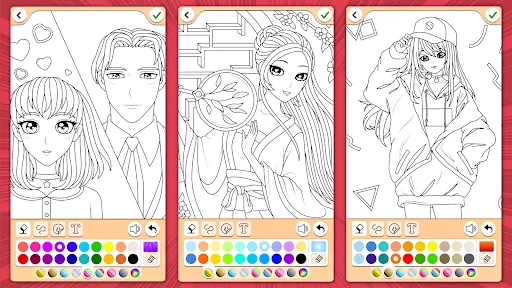 Manga Coloring Book | Games | XWorld