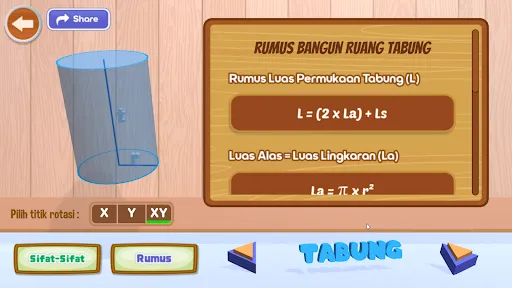 Bangun Ruang Rumus Simulasi 3D | Permainan | XWorld