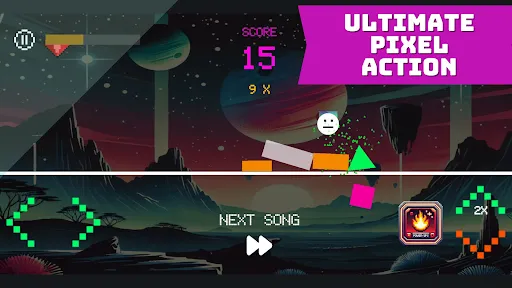 Pixel Jump: Geometric Invasion | Games | XWorld