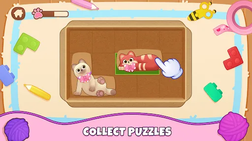 Sliding Block Puzzle Cats Game | Games | XWorld