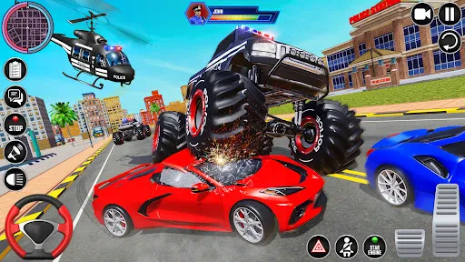 kereta trak raksasa polis | juego | XWorld