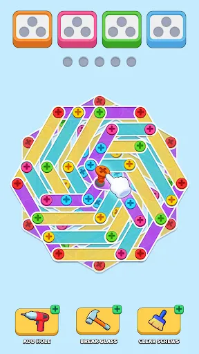 คลายหมุด: จัดเรียงสกรู | เกม | XWorld