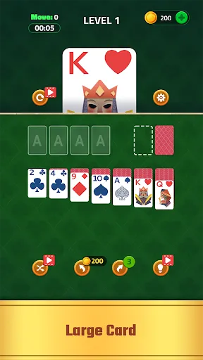 Big Card Solitaire | Permainan | XWorld