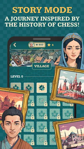 Chess Story - Face the Legends | Permainan | XWorld