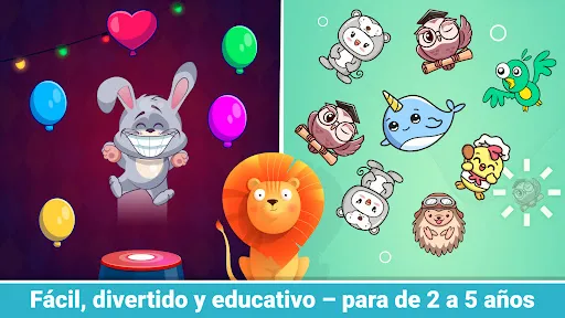 Animales puzzle para niños 2-5 | juego | XWorld