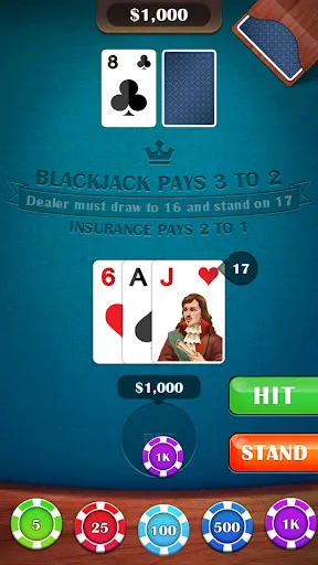 Blackjack 21: casino card game | juego | XWorld