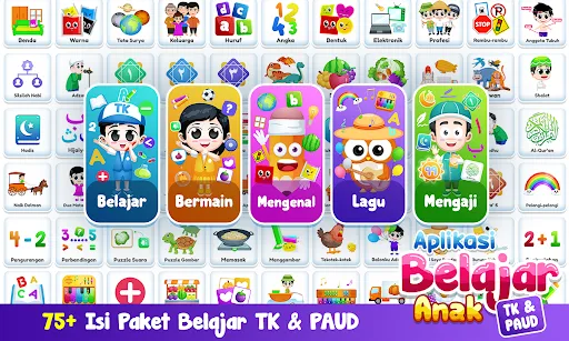 Aplikasi Belajar Anak TK PAUD | Permainan | XWorld