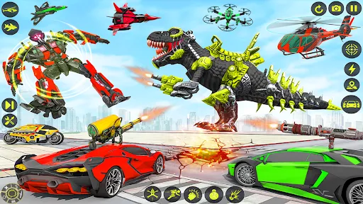 Dino Robot Car Transform Games | Games | XWorld