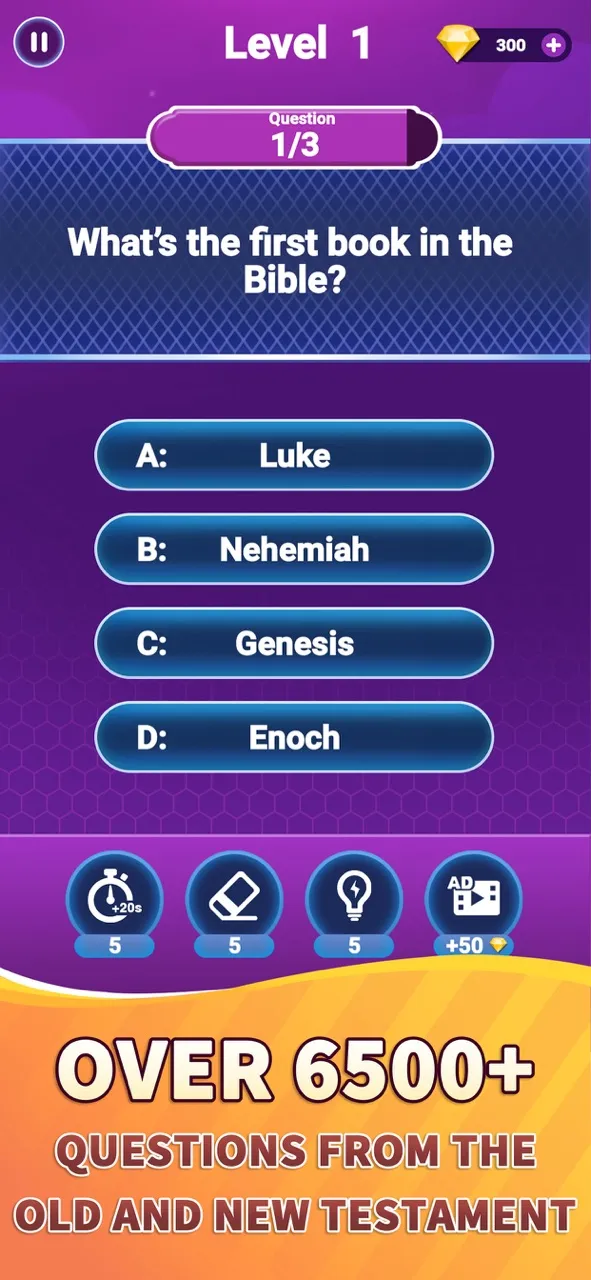 Bible Trivia - Bible Quiz Game | 游戏 | XWorld