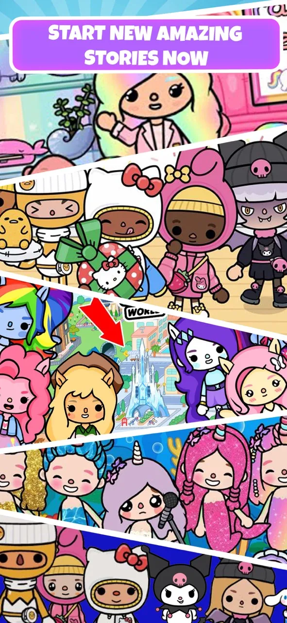 World : dress up & room Toca | Игры | XWorld