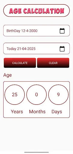 Age Calculation | Jogos | XWorld