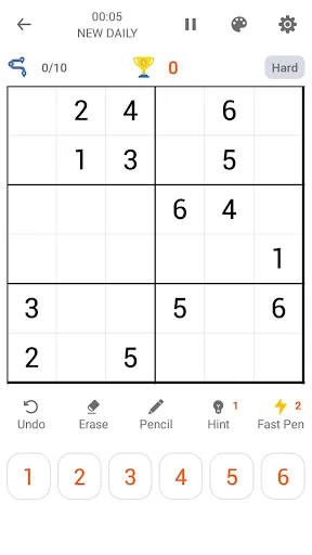 6x6 Classic Sudoku | Permainan | XWorld