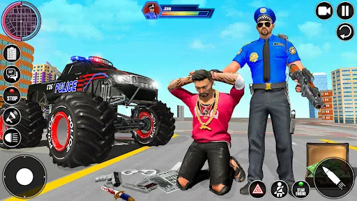 kereta trak raksasa polis | juego | XWorld