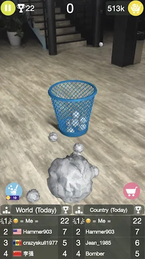 Paper Bin AR: office games | Games | XWorld