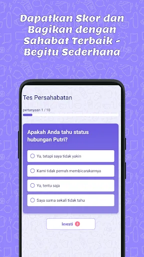 Tes BFF - Kuis Untuk Teman | Permainan | XWorld