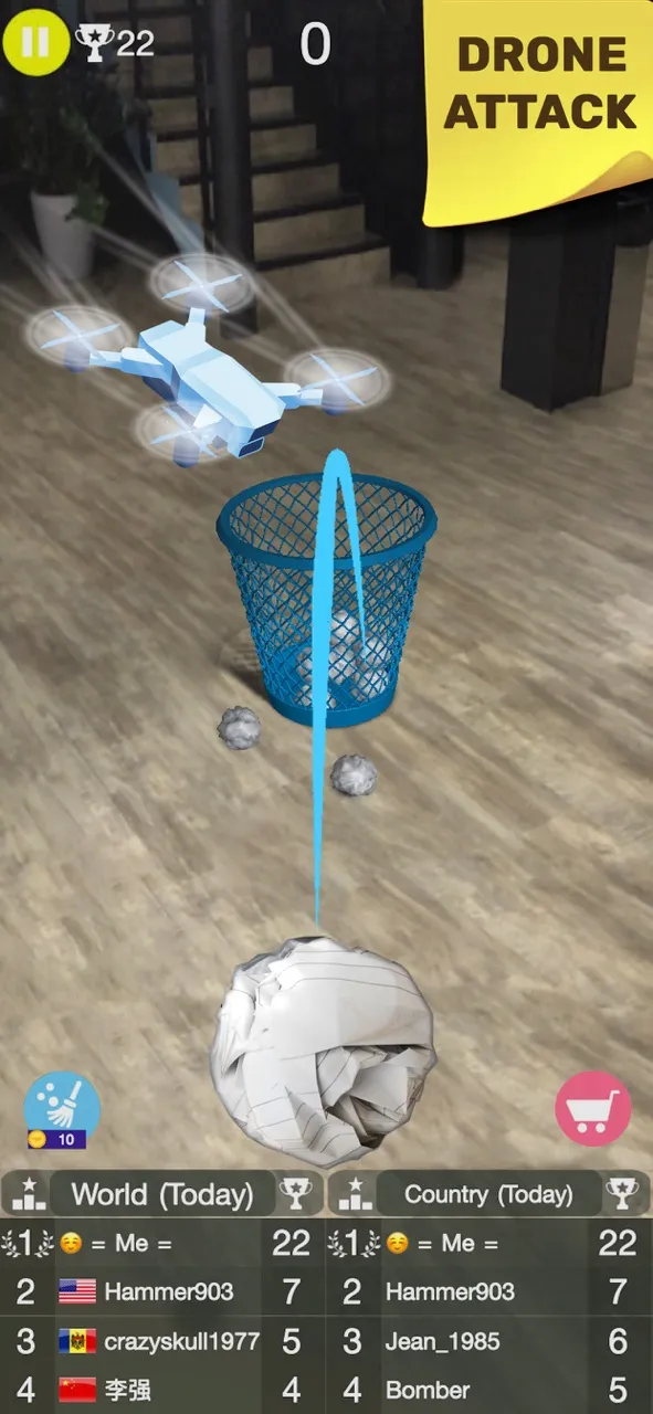 Paper Bin AR: office games | 游戏 | XWorld