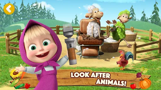 Masha and the Bear: Farm Games | Games | XWorld