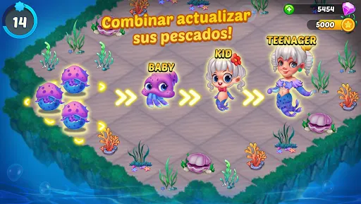 Merge Mermaids-magic puzzles | juego | XWorld