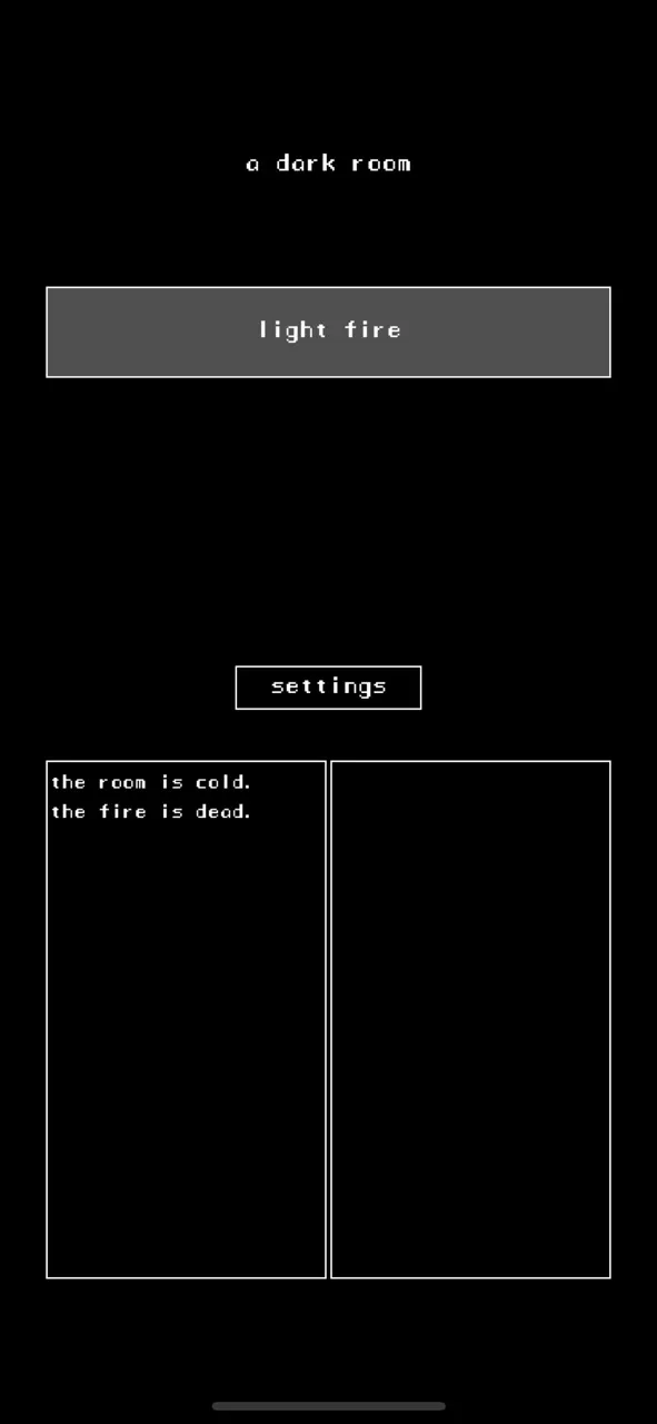 A Dark Room | Игры | XWorld