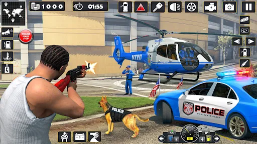 US police Cars Transport truck | juego | XWorld