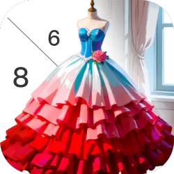 XWorld | Gown Dress Paint by Numbers