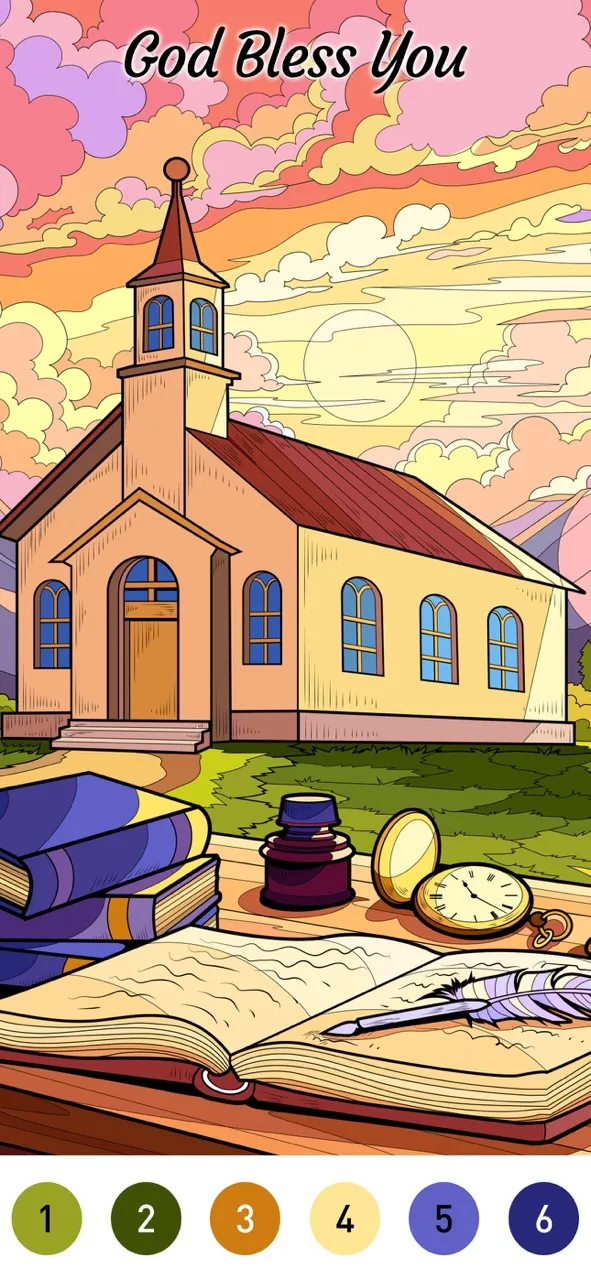 Bible Color Paint By Number | Games | XWorld