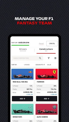 Official F1 ® App | juego | XWorld