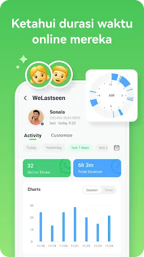 WeLastseen: Chat App Tracker | Permainan | XWorld WeLastseen: Chat App Tracker | Permainan | XWorld