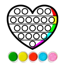 XWorld | Glitter Pop It Coloring Game