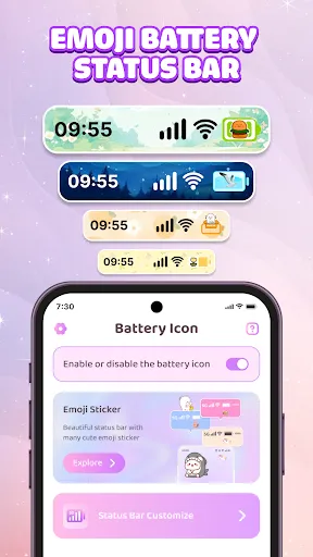 Emoji Battery Icon Customize | Games | XWorld