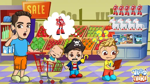 Vlad & Nikita Supermercado | juego | XWorld