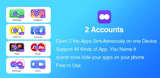 2Accounts - Dual Apps Space | Games | XWorld