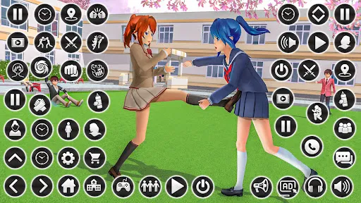 Sim kencan SMA Anime | Permainan | XWorld