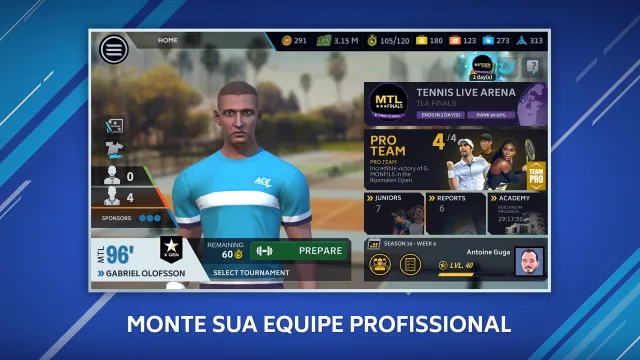 Tennis Manager Mobile | Jogos | XWorld