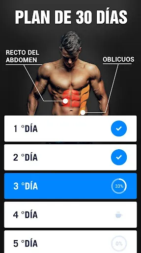 Abdominales en 30 días | juego | XWorld