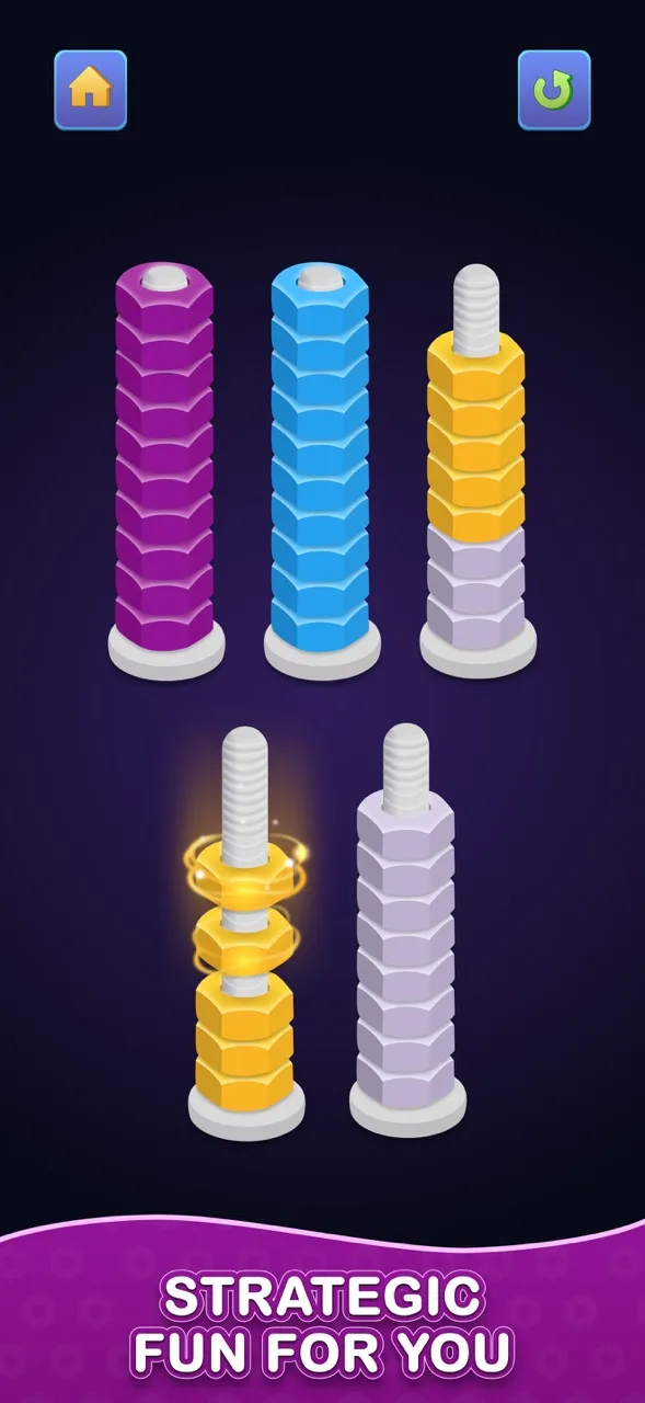 Nuts & Bolts - Color Sort Game | Games | XWorld