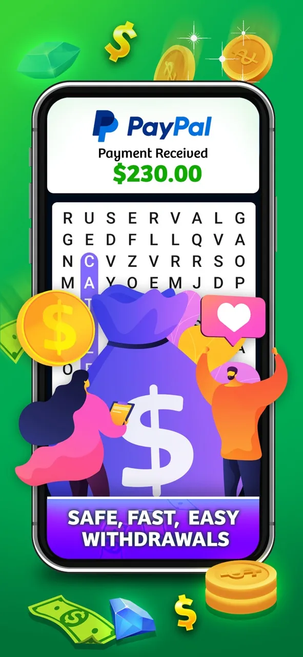 Word Search Cash: Money Games | Permainan | XWorld