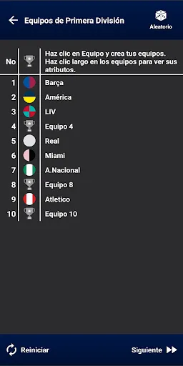 Creador de la Liga de Fútbol | juego | XWorld