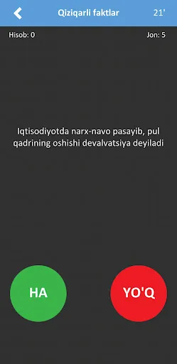 HA yoki YO'Q | 游戏 | XWorld