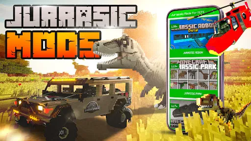 Dinosaurs Mod for Minecraft PE | Games | XWorld
