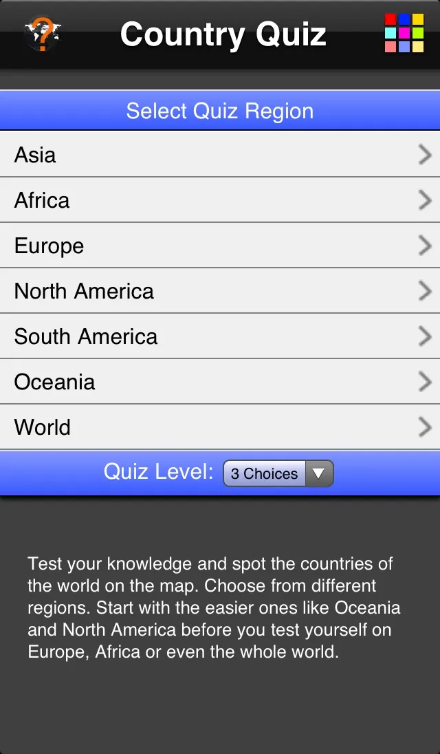 Country Quiz | Jogos | XWorld